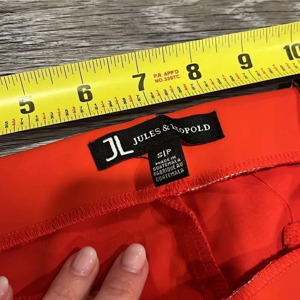 Jules & Leopold NWT pull on slim leg crop Elegant orange Women's Pants SP
